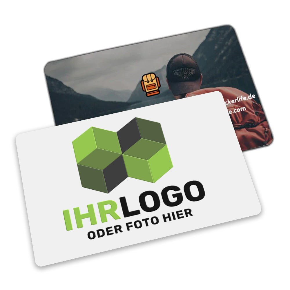 Fotokarte, Visitenkarte Aluminium - Drucksaal