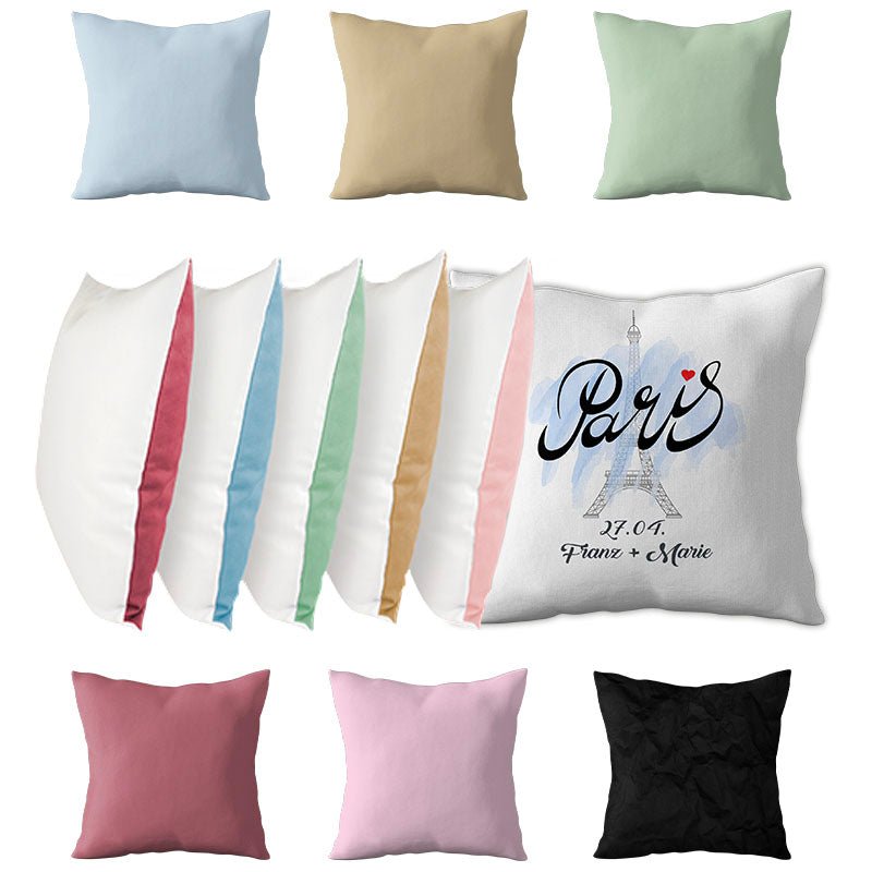 Fotokissen 40x 40 cm Rückseite versch. Farben - Drucksaal