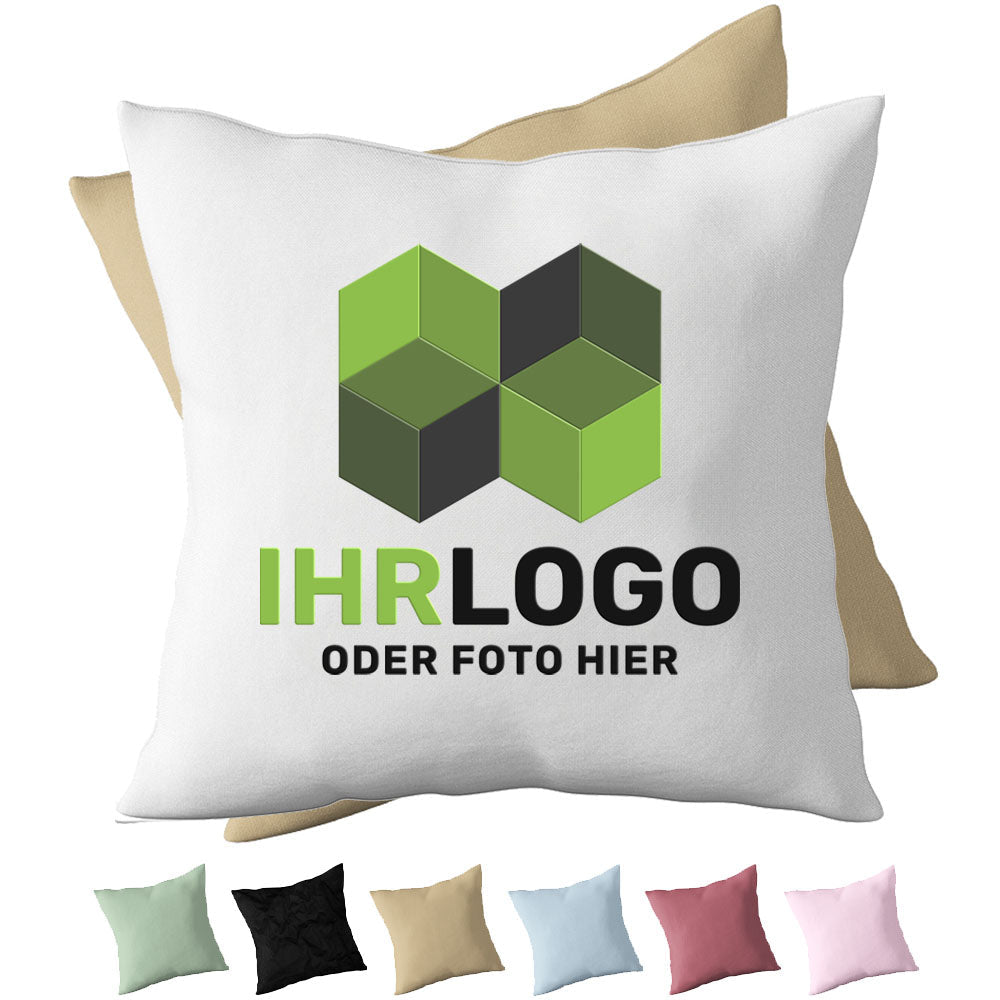 Fotokissen 40x 40 cm Rückseite versch. Farben - Drucksaal