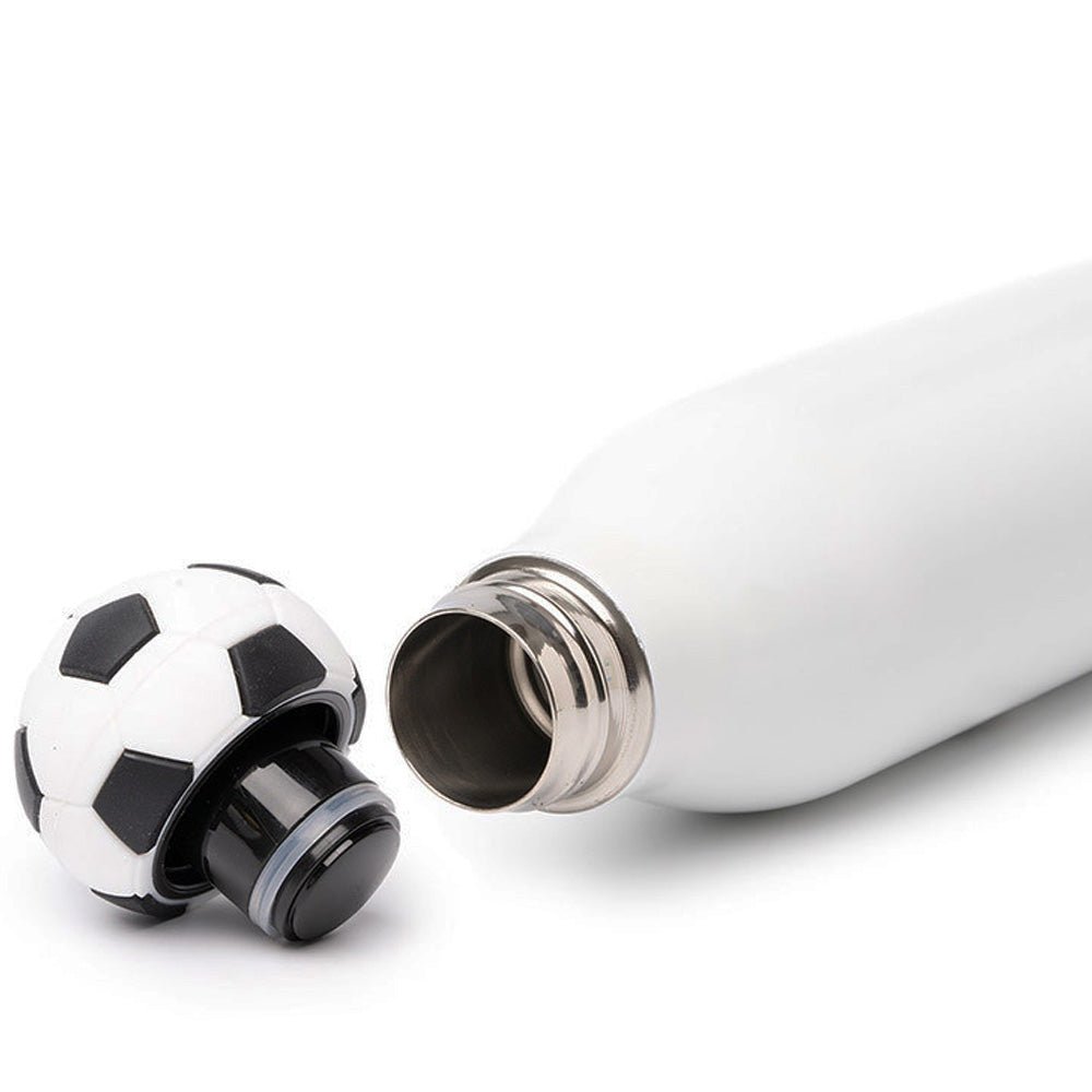 Fußball Trinkflasche aus Edelstahl 550 ml - Drucksaal