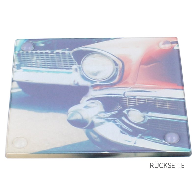 Glas - Untersetzer 10 x 10 cm - Drucksaal