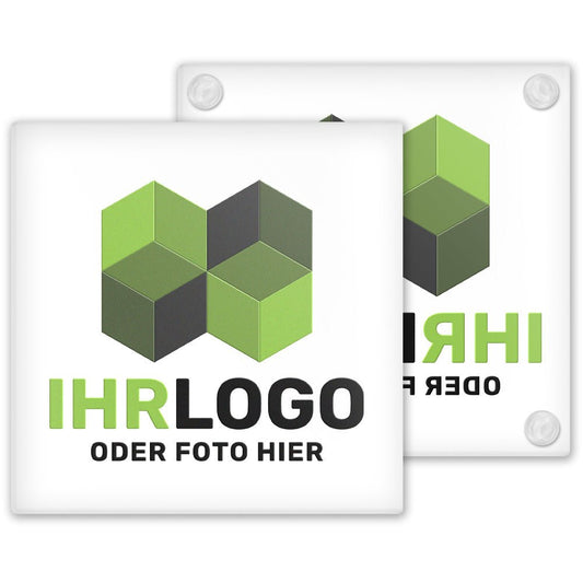 Glas - Untersetzer 10 x 10 cm - Drucksaal