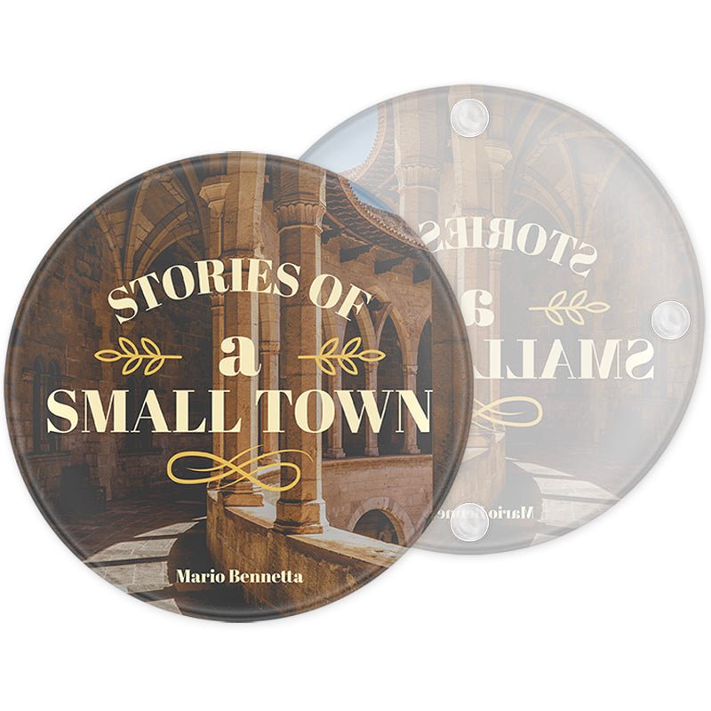 Glas - Untersetzer rund 10 x 10 cm - Drucksaal