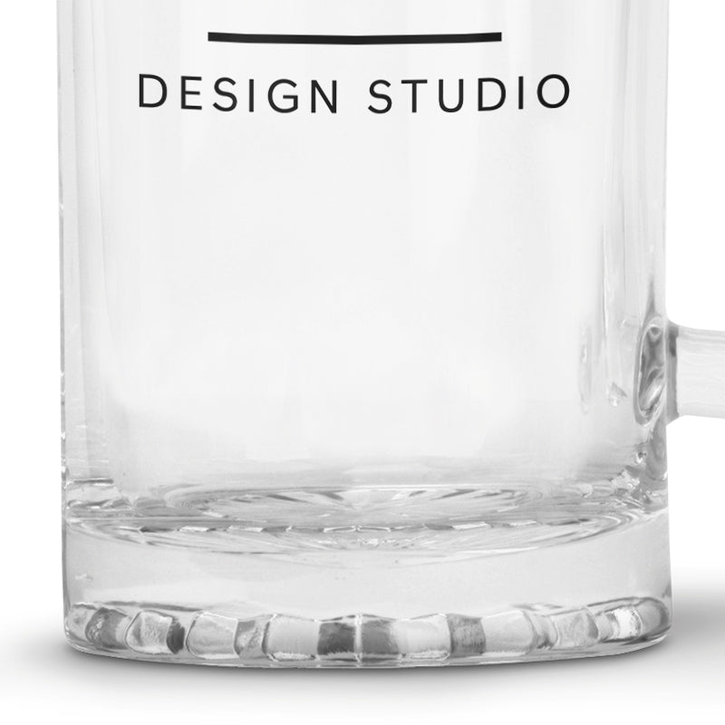 Glaskrug 0,47 ltr in klar/ transparent - Drucksaal