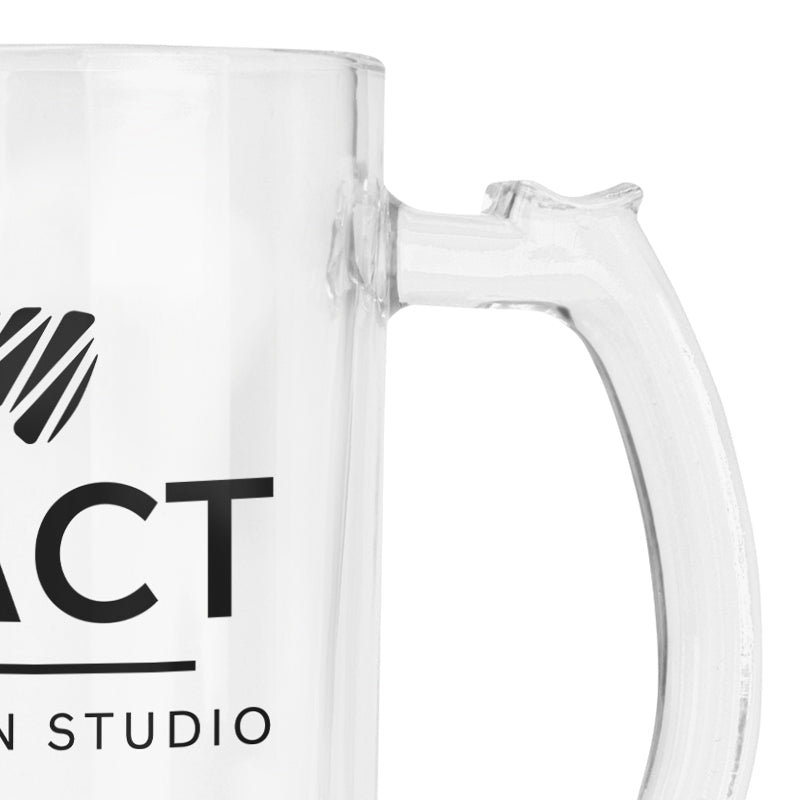 Glaskrug 0,47 ltr in klar/ transparent - Drucksaal