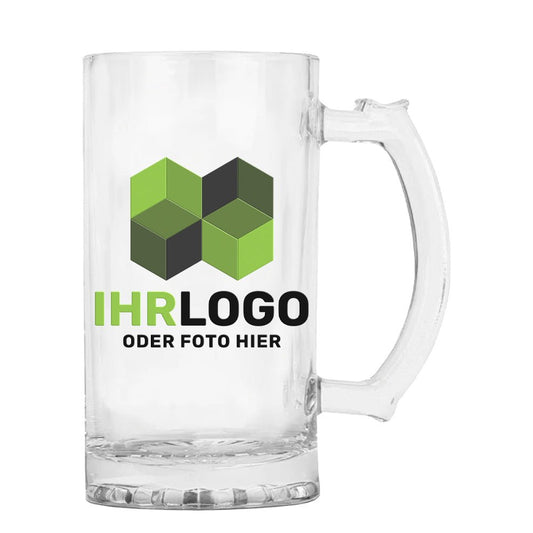 Glaskrug 0,47 ltr in klar/ transparent - Drucksaal