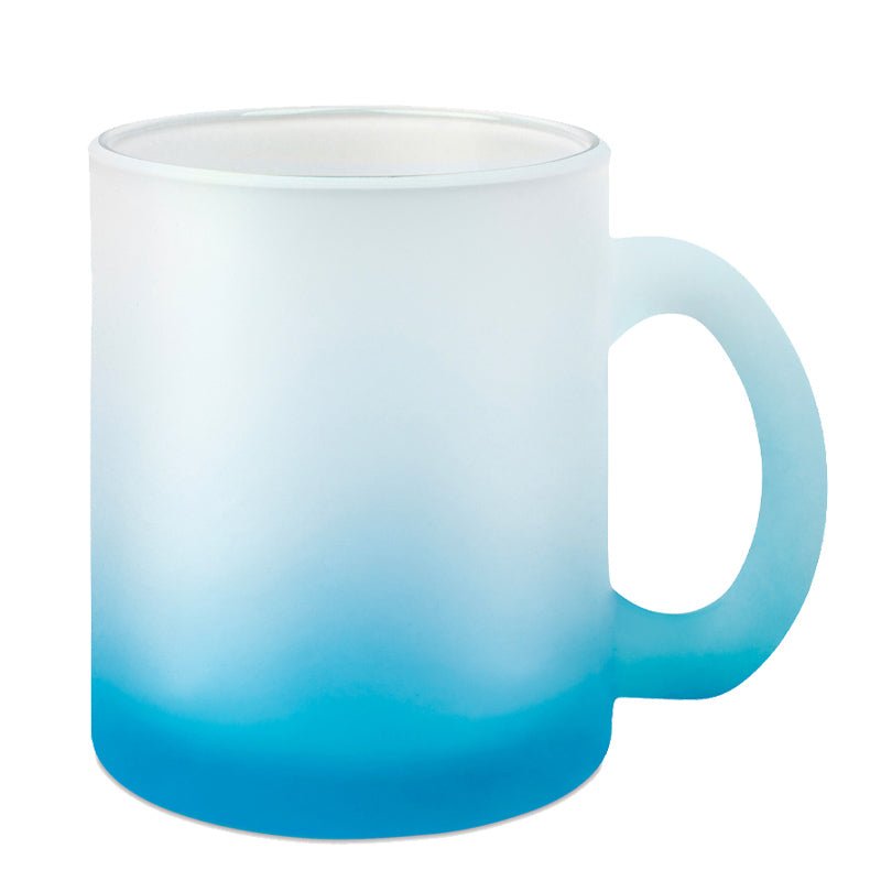 Glastasse mit Farbverlauf, versch. Farben - Drucksaal
