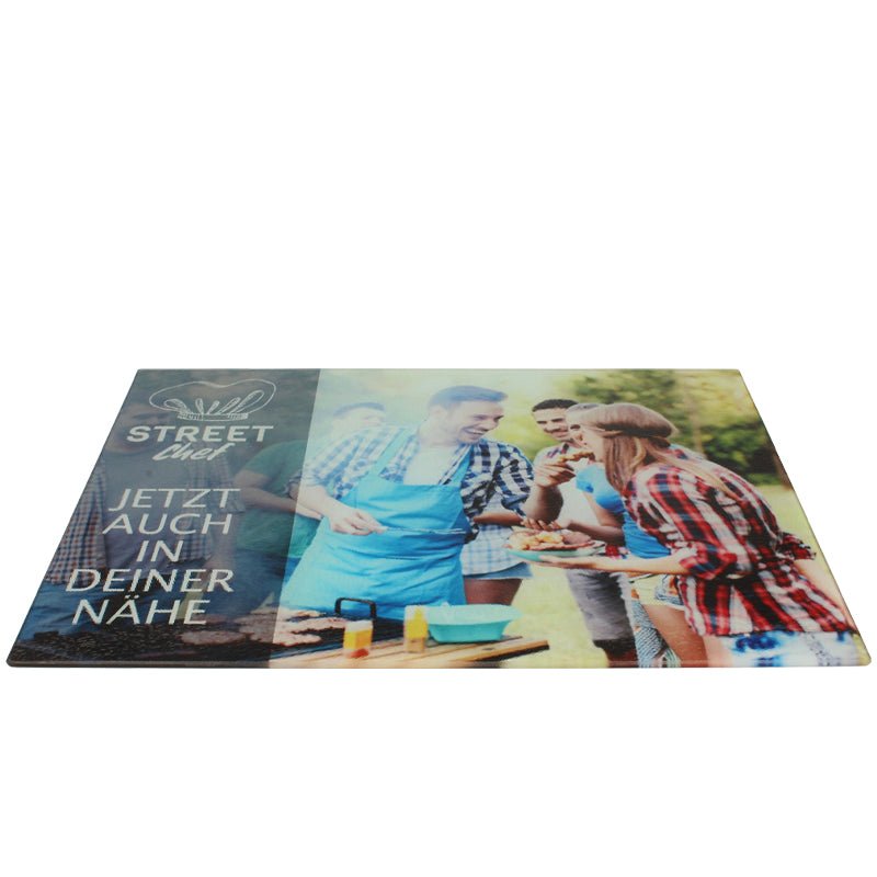 Großes Glasschneidebrett 28 x 39 cm - Drucksaal