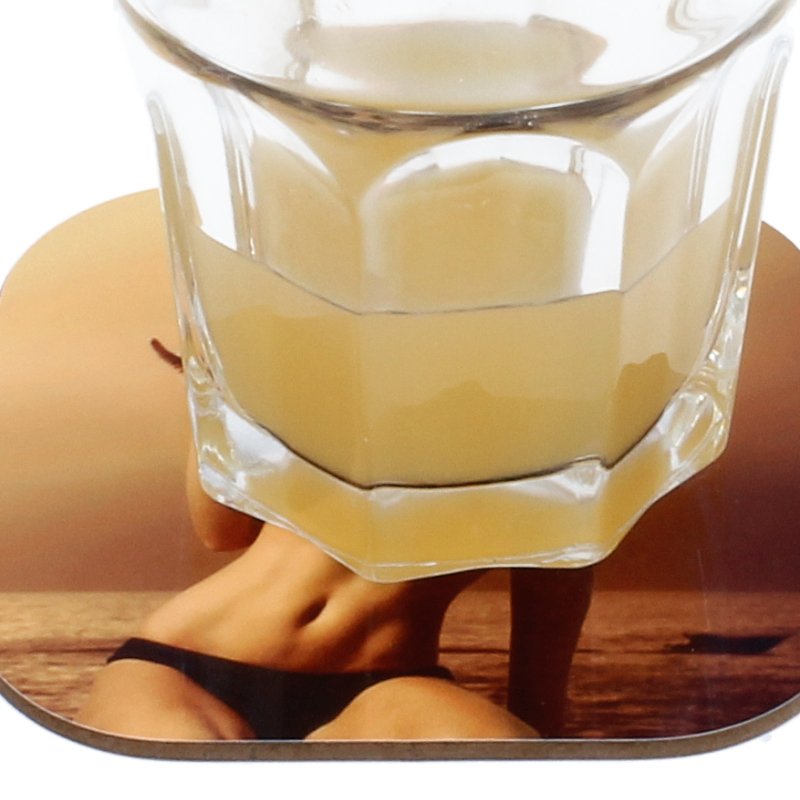 Hartfaser Untersetzer 10x10 - Drucksaal