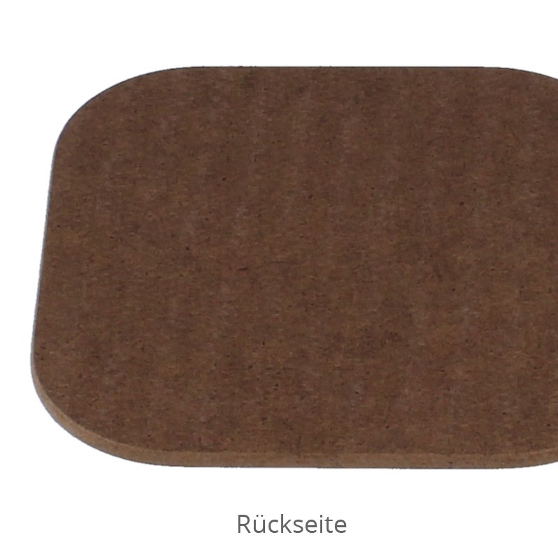 Hartfaser Untersetzer 10x10 - Drucksaal