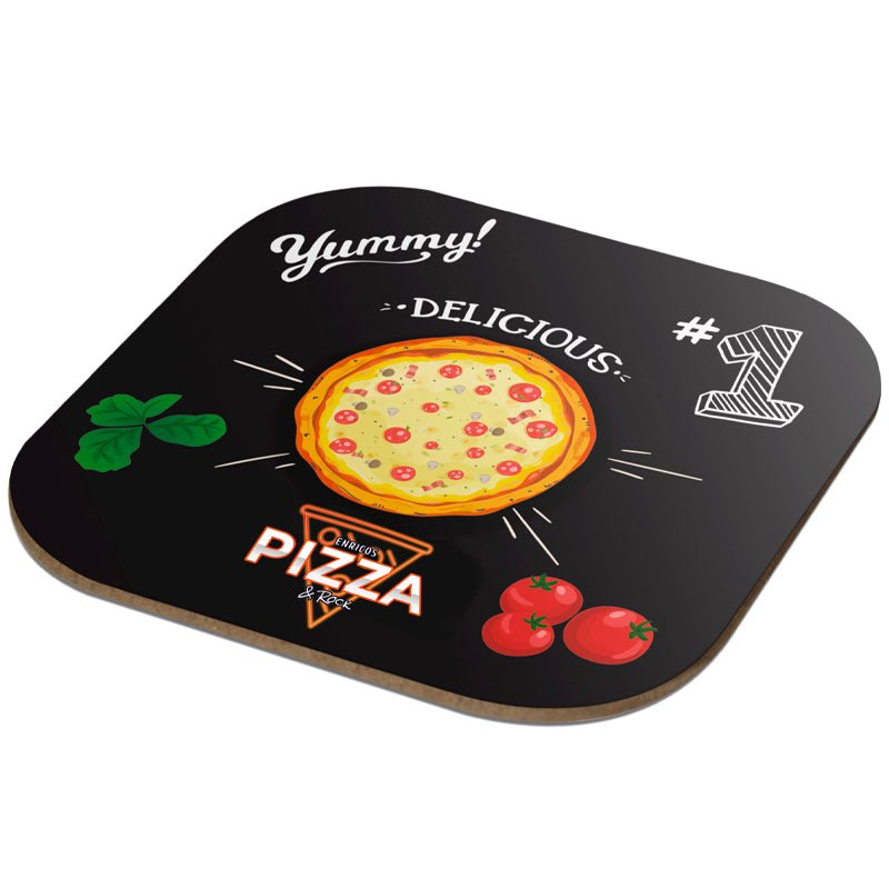 Hartfaser Untersetzer 10x10 - Drucksaal