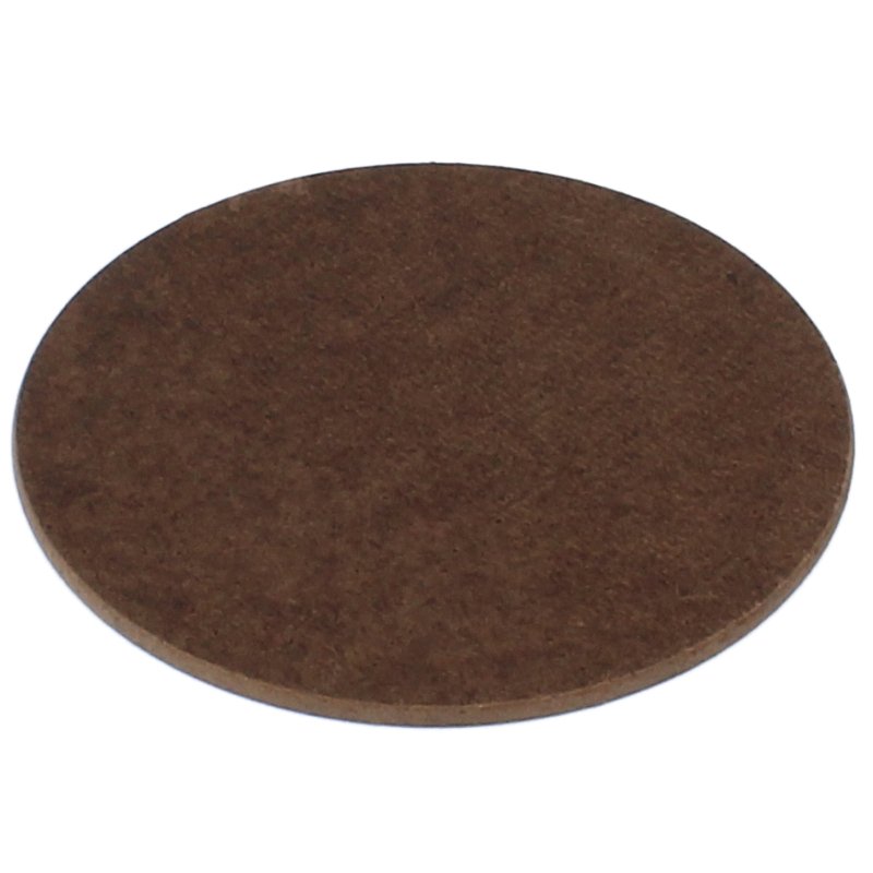 Hartfaser Untersetzer rund 9 x 9 cm - Drucksaal