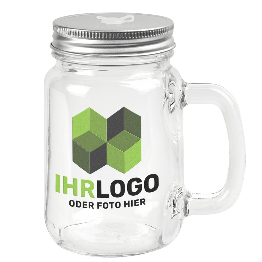Henkelglas Mason Jar (Einmachglas) - Drucksaal