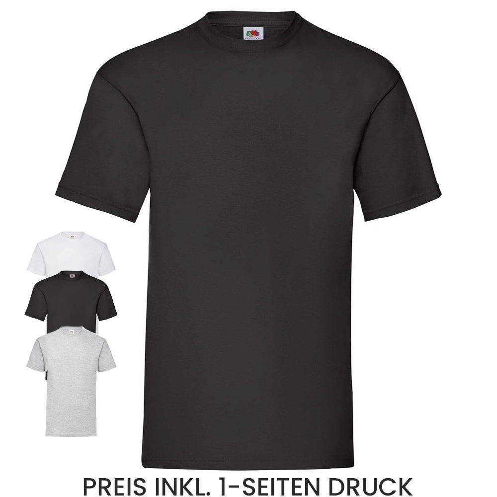 Herren Valueweight T-Shirt 165 gr. - Basic Farben - Drucksaal