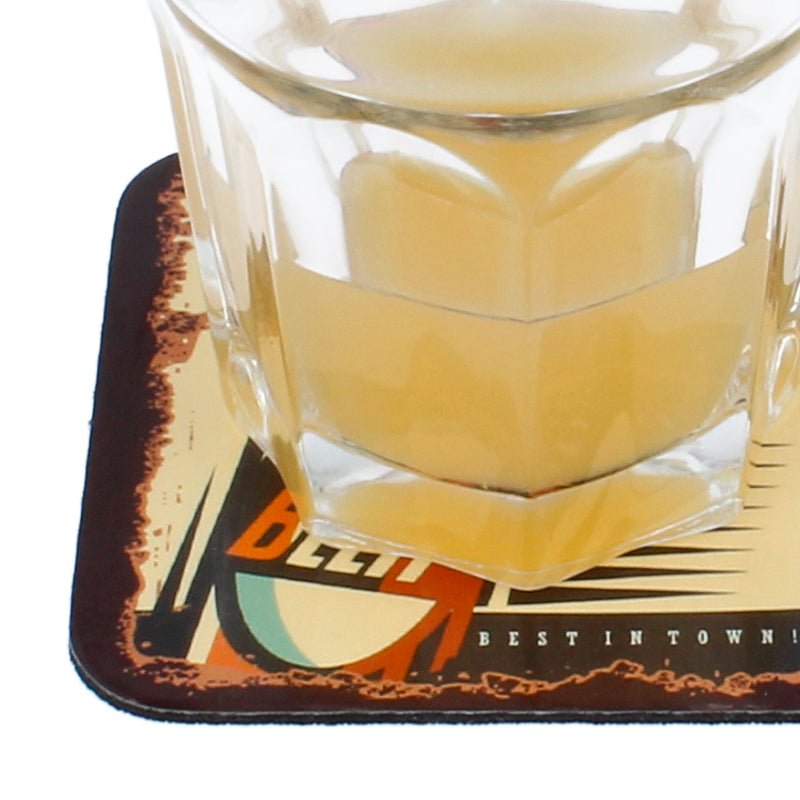 Hochglanz Untersetzer 9.5 x 9.5 cm - Drucksaal