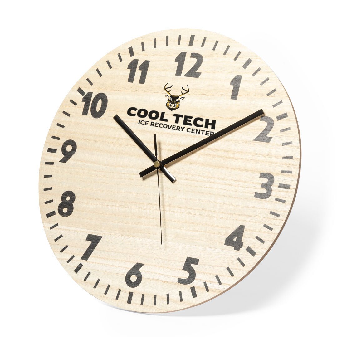 Holz - Wanduhr ø 32 cm - Drucksaal