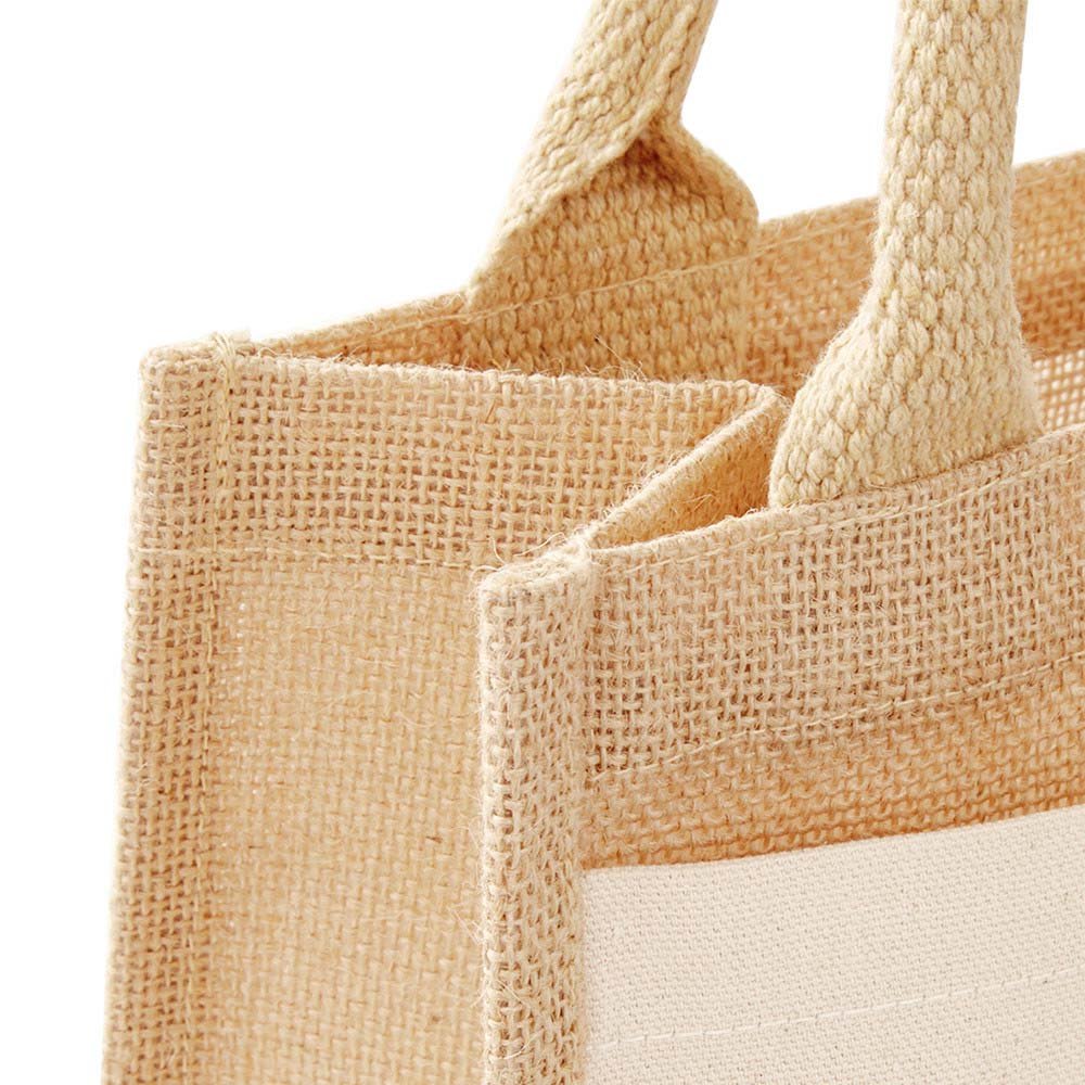 Jute Shopper - Cotton Pocket in 2 verschiedenen Größen erhältlich - Drucksaal