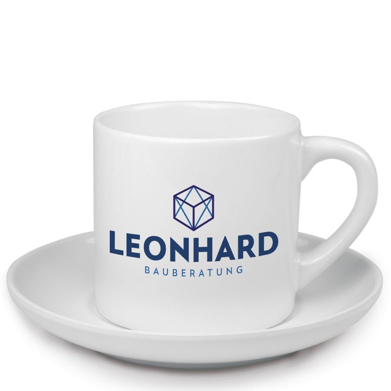 Kaffeetasse mit Unterteller - Drucksaal
