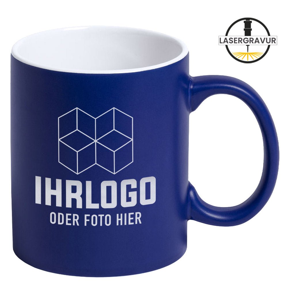 Keramiktasse Luisa mit Lasergravur in vielen attraktiven Farben - Drucksaal