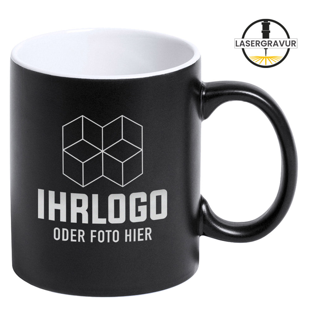 Keramiktasse Luisa mit Lasergravur in vielen attraktiven Farben - Drucksaal