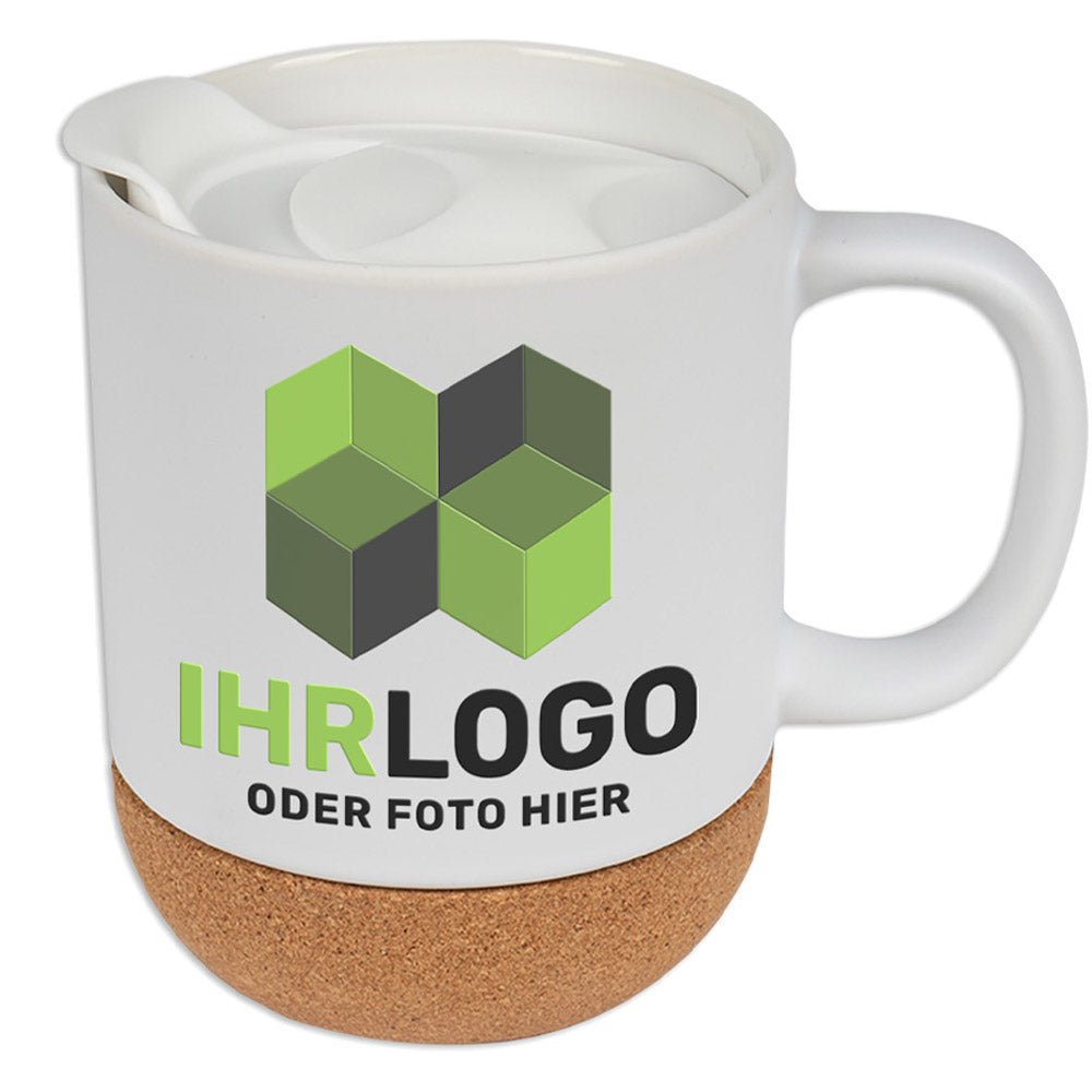Keramiktasse Porto abnehmbarem Korksockel - Drucksaal