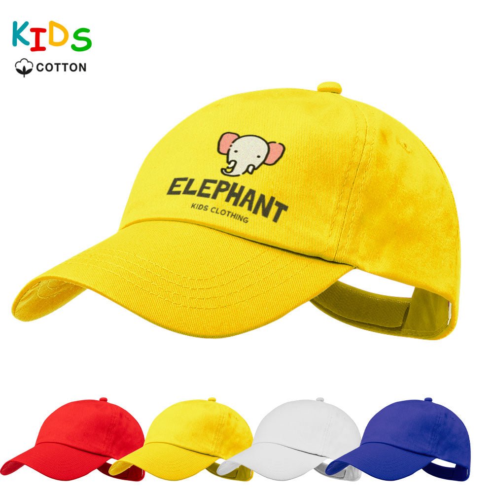 Kinder Baseball Cap im 5 - Panel - Stil in lebendigen Farben - Drucksaal