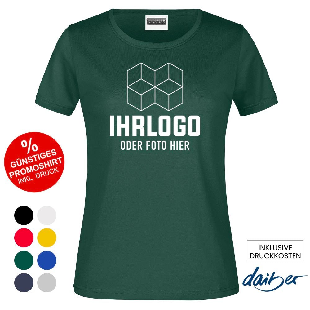 Klassik Promotion T-Shirt 150 g/m² für Damen - Drucksaal