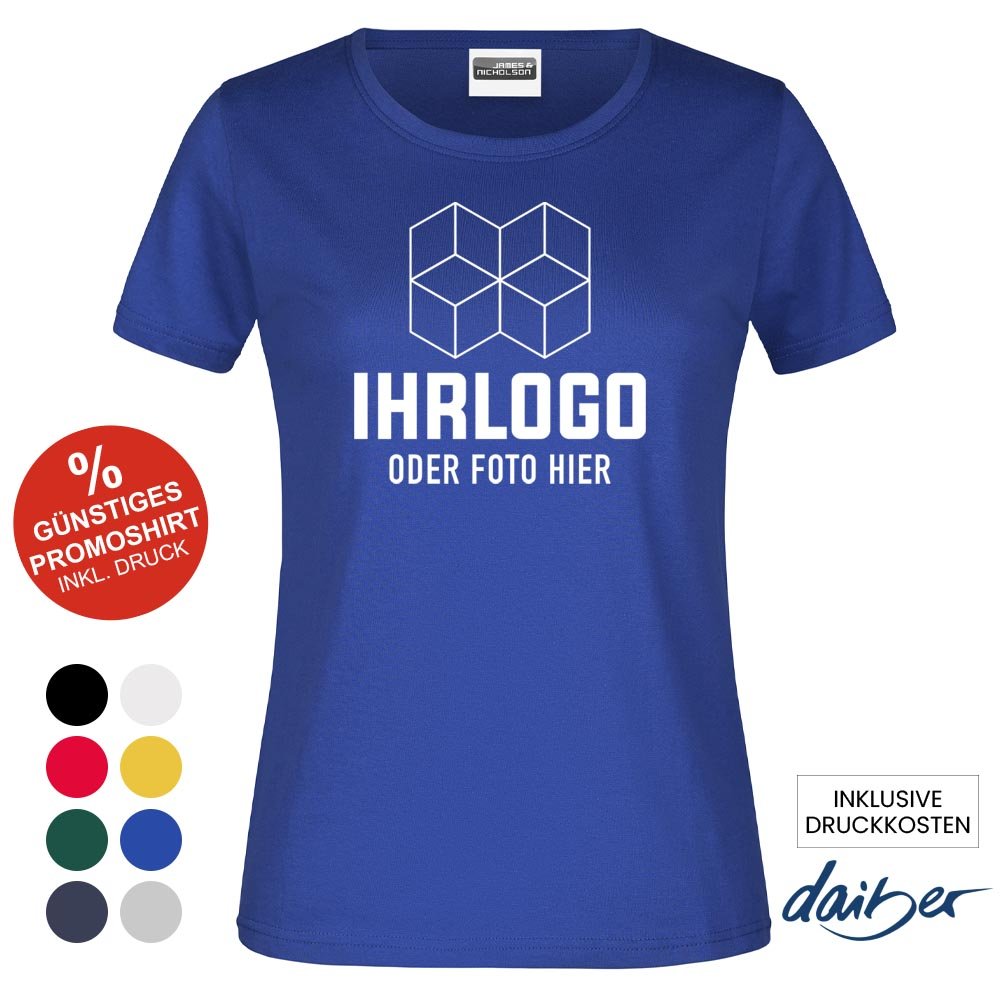 Klassik Promotion T-Shirt 150 g/m² für Damen - Drucksaal