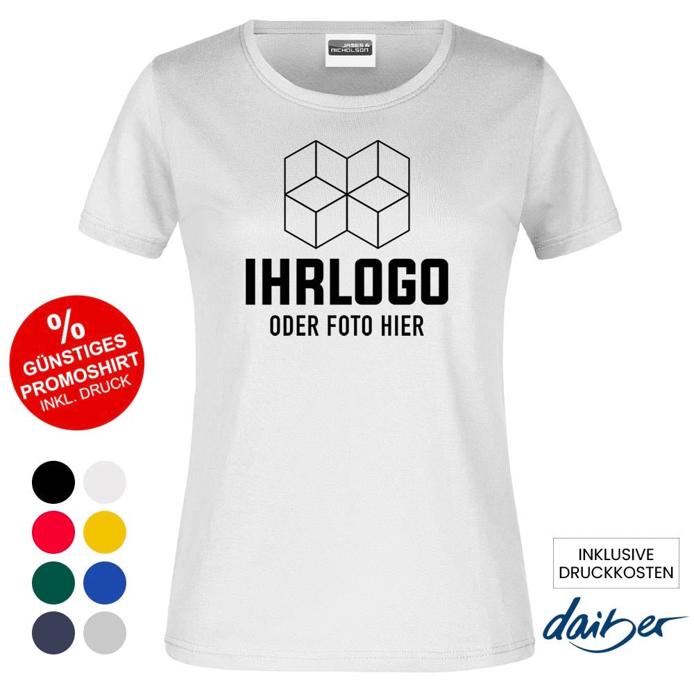 Klassik Promotion T-Shirt 150 g/m² für Damen - Drucksaal