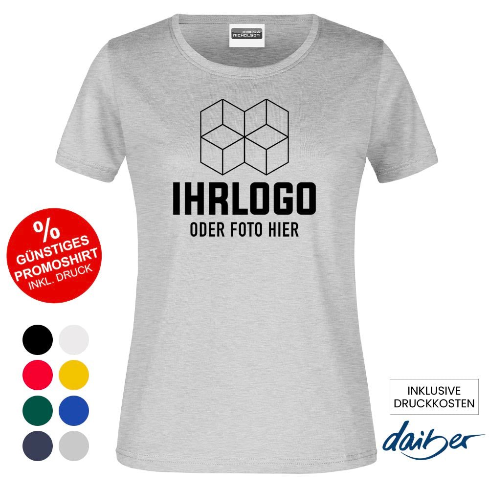 Klassik Promotion T-Shirt 150 g/m² für Damen - Drucksaal