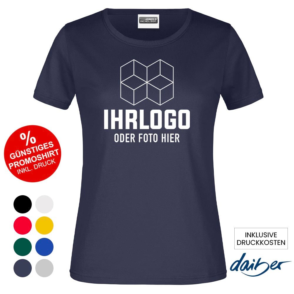 Klassik Promotion T-Shirt 150 g/m² für Damen - Drucksaal