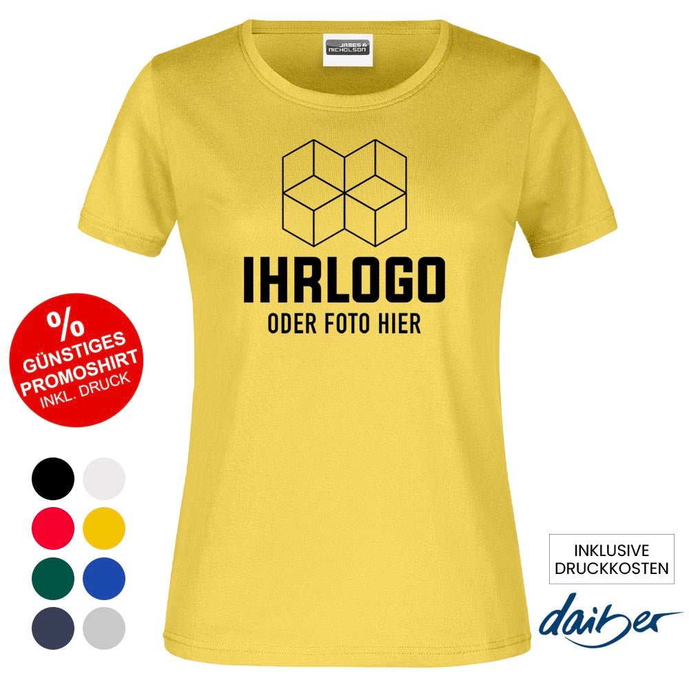 Klassik Promotion T-Shirt 150 g/m² für Damen - Drucksaal
