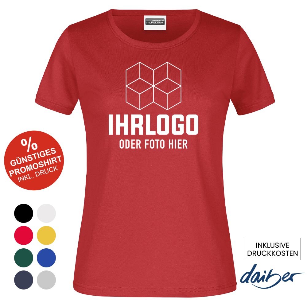 Klassik Promotion T-Shirt 150 g/m² für Damen - Drucksaal