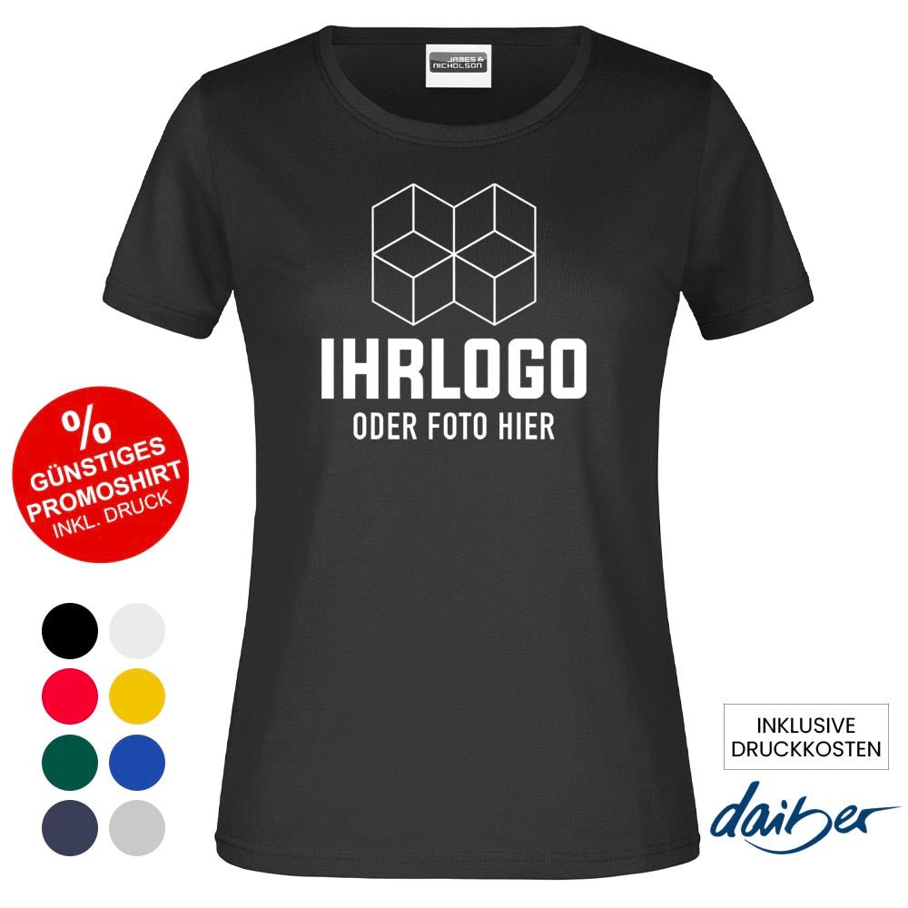 Klassik Promotion T-Shirt 150 g/m² für Damen - Drucksaal