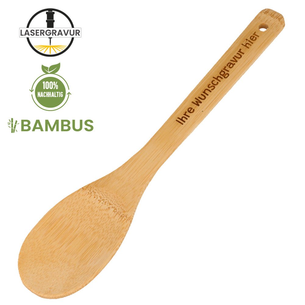 Kochlöffel/ Küchenlöffel Selma aus Bambus - Drucksaal