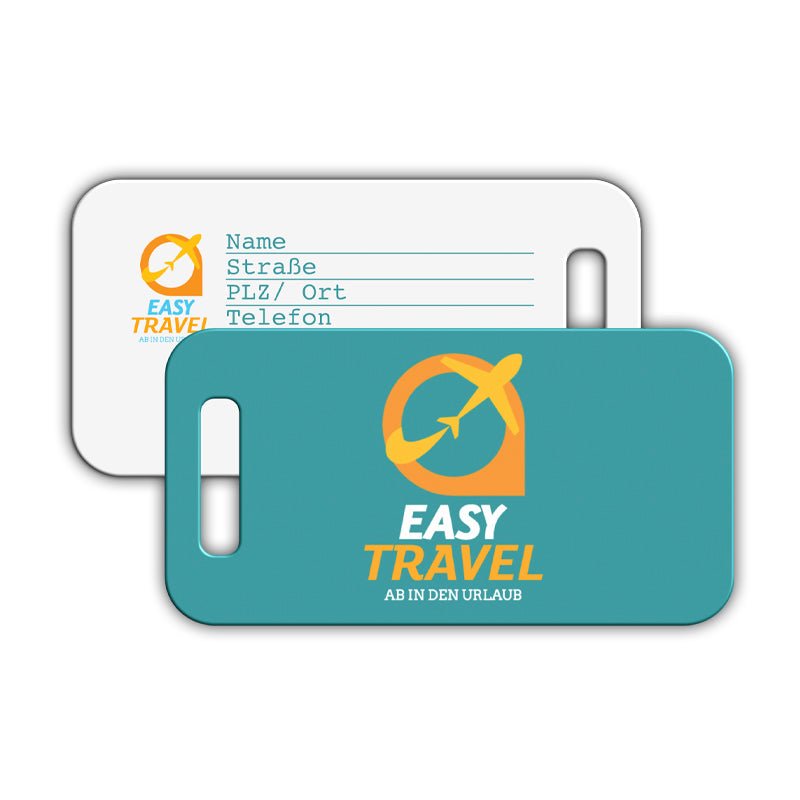 Kofferanhänger klein 44 x 88 mm - Drucksaal