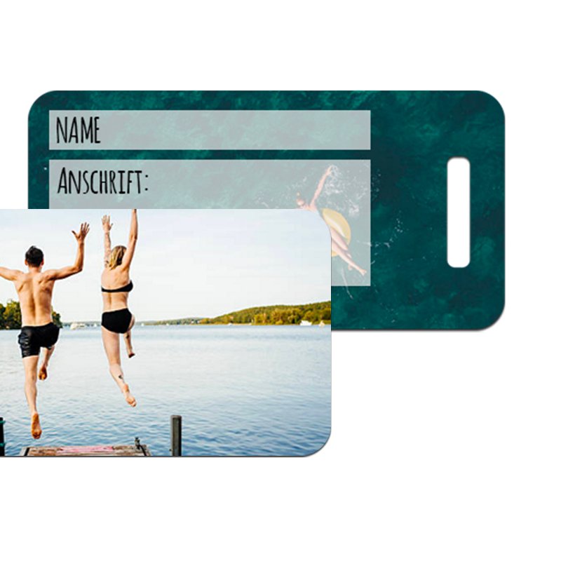 Kofferanhänger klein 44 x 88 mm - Drucksaal