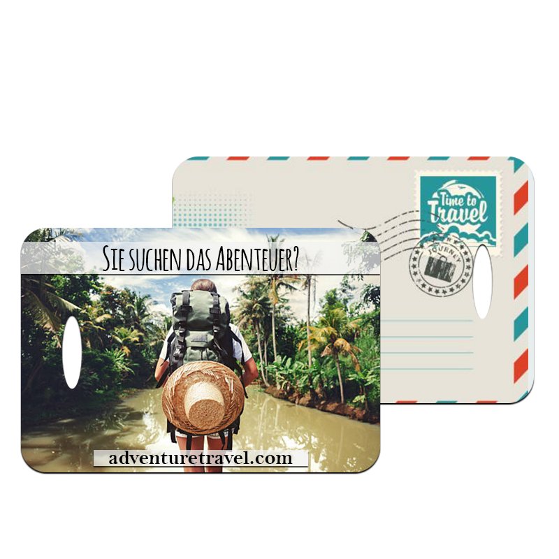 Kofferanhänger mittel 70 x 100 mm - Drucksaal