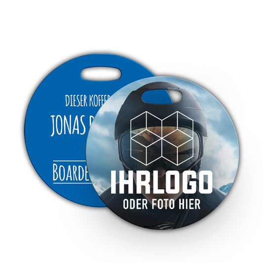 Kofferanhänger rund ø 10 cm - Drucksaal