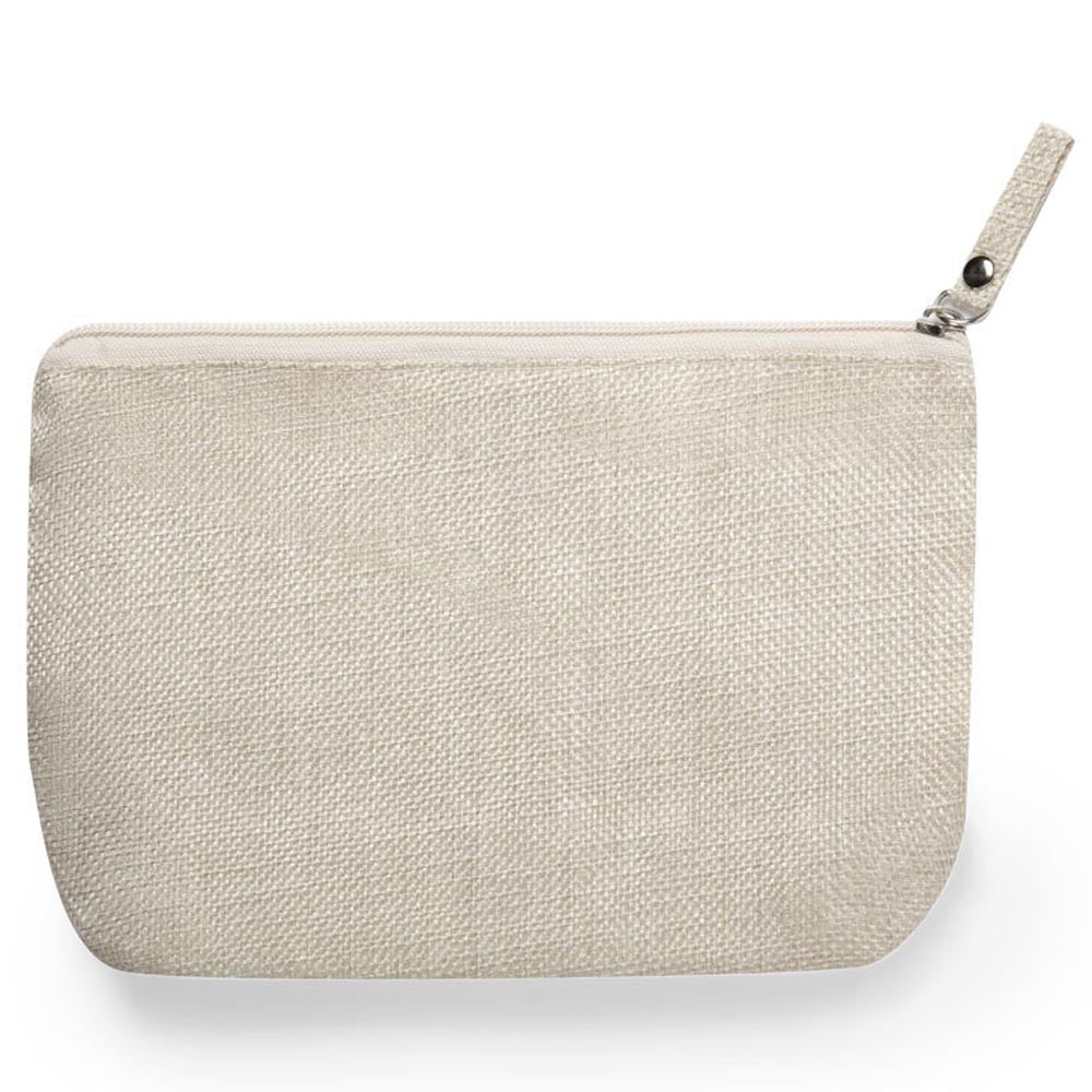 Kosmetiktasche Kreston in Natur/ Juteoptik - Drucksaal