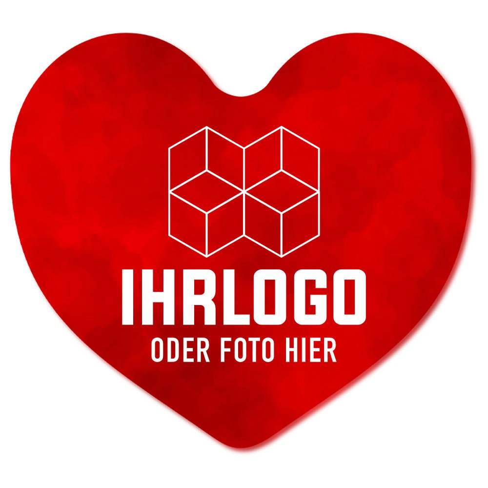 Kühlschrankmagnet in Herzform ø ca 60 mm - Drucksaal