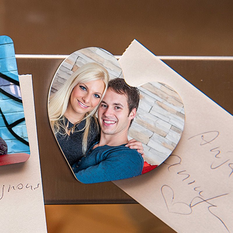 Kühlschrankmagnet in Herzform ø ca 60 mm - Drucksaal