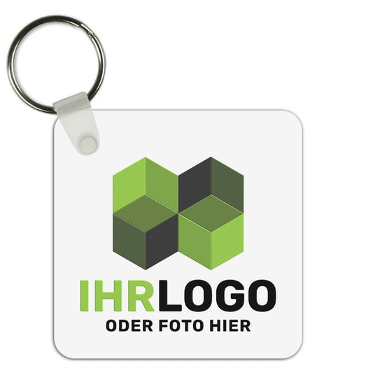 Kunststoff Schlüsselanhänger 57x57 mm - Drucksaal