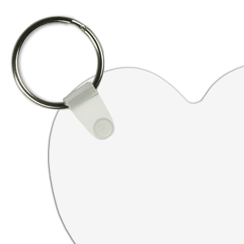 Kunststoff Schlüsselanhänger Herz ø 60 mm - Drucksaal