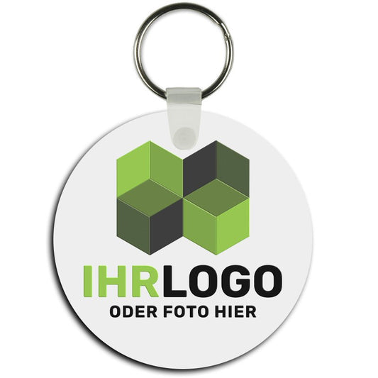 Kunststoff Schlüsselanhänger rund ø 60 mm - Drucksaal
