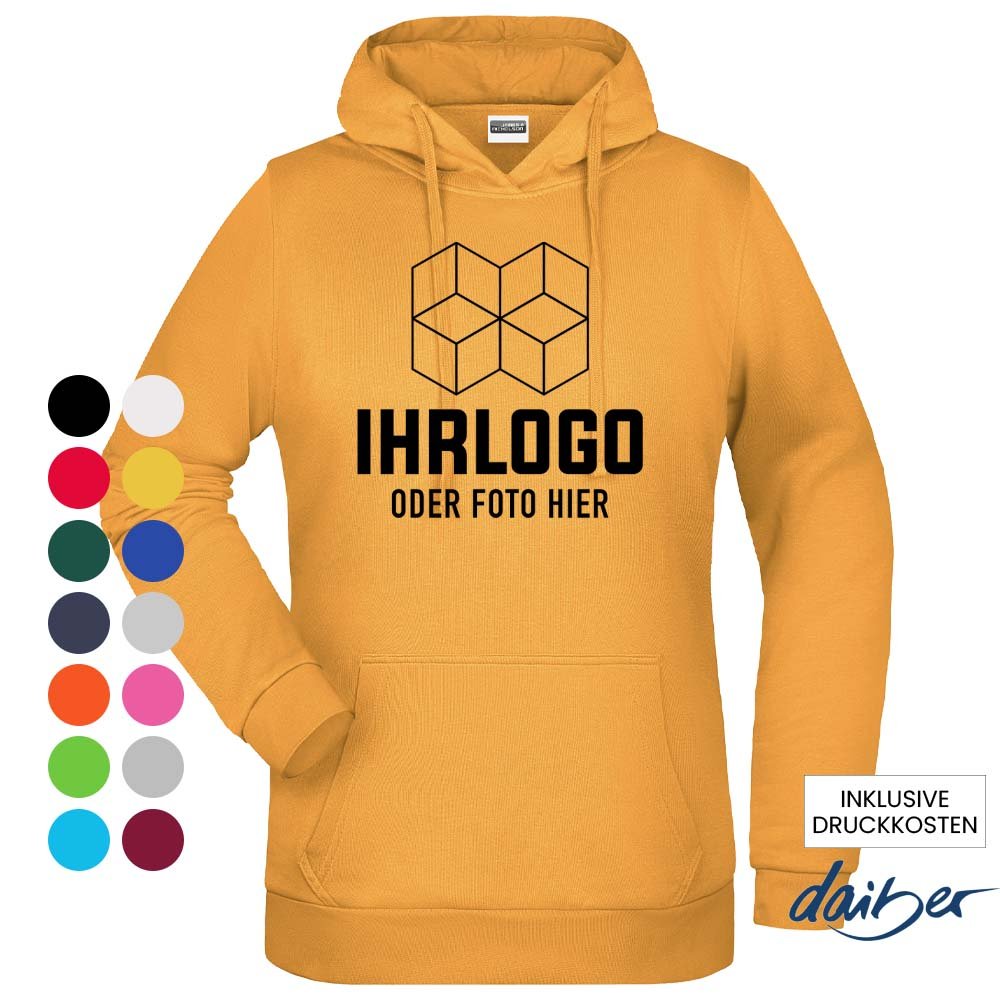 Ladies Promo Hoody - Klassisches Kapuzensweat 280 g/m² - Drucksaal