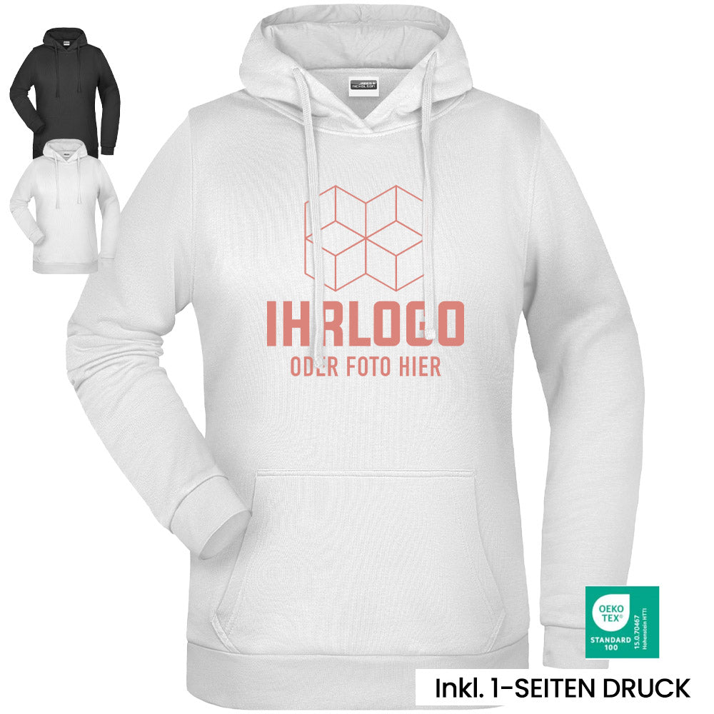 Ladies Promo Hoody - Klassisches Kapuzensweat 280 g/m² - Drucksaal