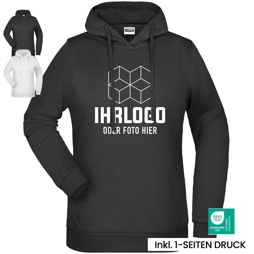 Ladies Promo Hoody - Klassisches Kapuzensweat 280 g/m² - Drucksaal