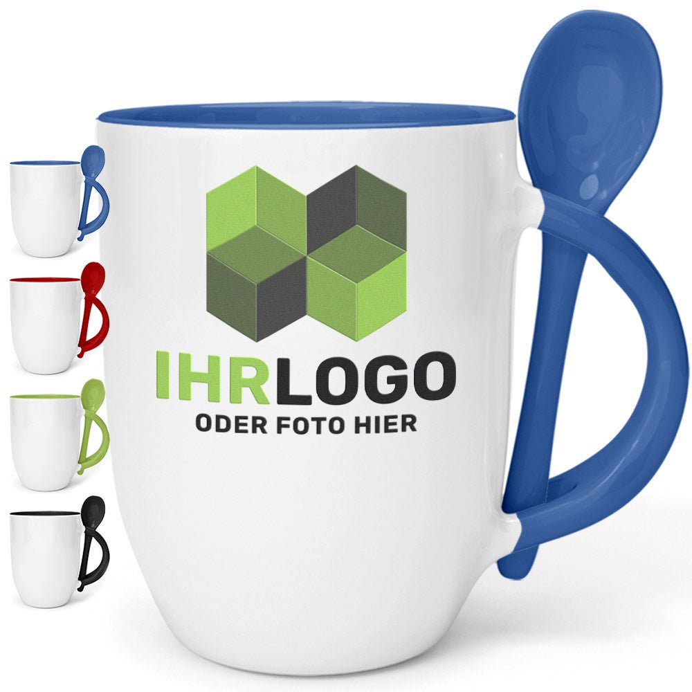 Löffelbecher aus Keramik in verschiedenen Farben - Drucksaal