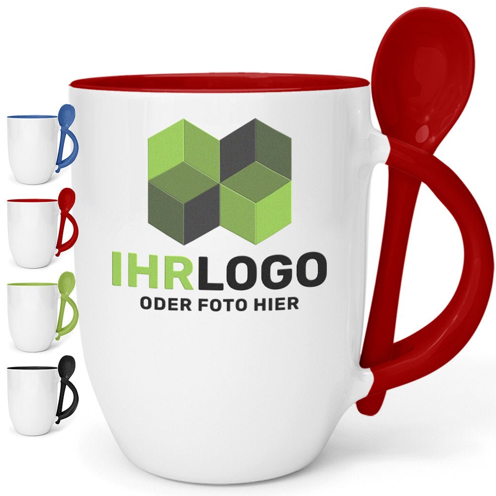 Löffelbecher aus Keramik in verschiedenen Farben - Drucksaal